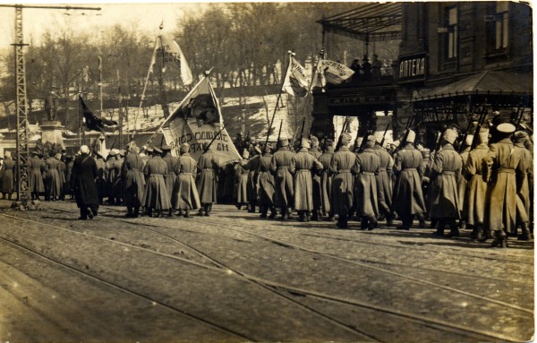 Вояки 1-го Українського полку ім. гетьмана Богдана Хмельницького. Весна 1917 р. 